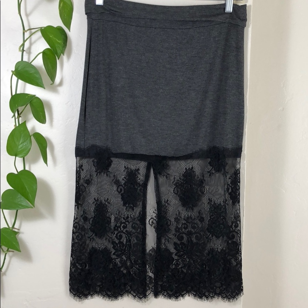 Gray with black lace skirt. B071 - Picture 8 of 8
